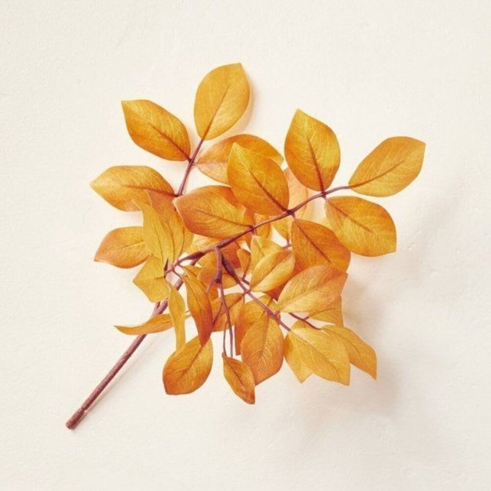 9.5" Faux Golden Ash Leaf Stem - Hearth & Hand Magnolia - Fall 2023 Target